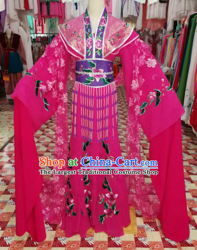 China Traditional Peking Opera Hua Tan Clothing Ancient Imperial Concubine Garment Costumes Huangmei Opera Fairy Rosy Dress Outfits
