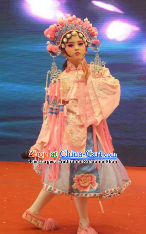 China Children Stage Performance Dress Classical Dance Uniforms Opera Dance Costume Girl Dance Clothing