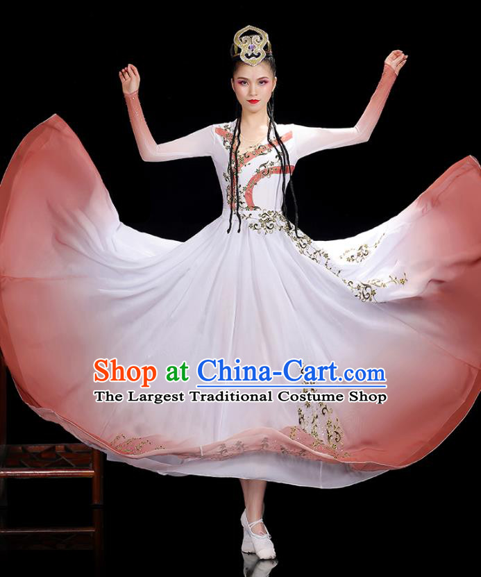 Chinese Xinjiang Minority Woman Dance Clothing Uyghur Ethnic Folk Dance Costumes Uighur