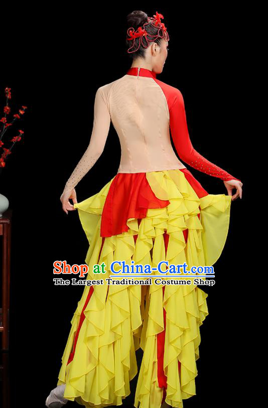 Chinese Folk Dance Clothing Traditional Dragon Dance Outfits New Year Drum Dance Costumes Yangko Performance Apparels