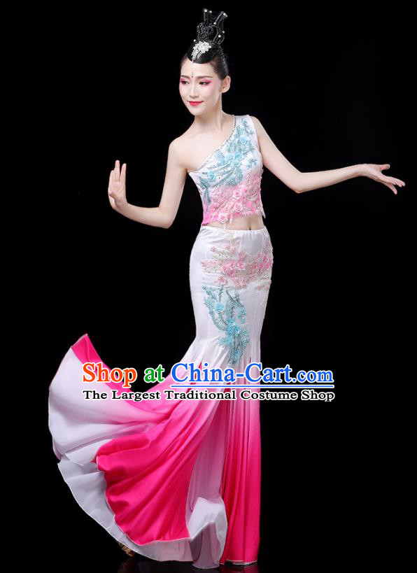 Chinese Dai Ethnic Festival Costumes Tai Nationality Stage Performance Dress Outfits Yunnan Minority Peacock Dance Clothing