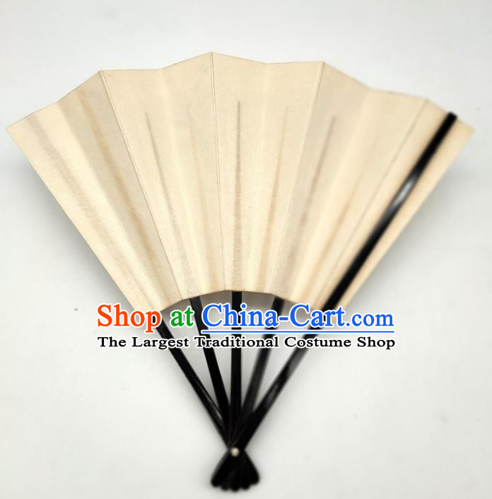 Japanese Classical Dance Accordion Hand Painting Plum Blossom Silk Fan Traditional Stage Performance Folding Fan