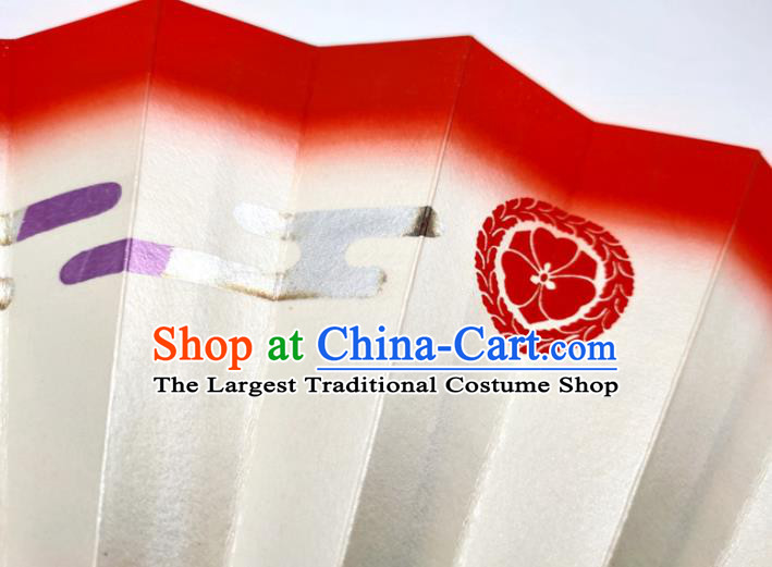 Japanese Traditional Geisha Dance Folding Fan Stage Performance Accordion Handmade Printing Silk Fan