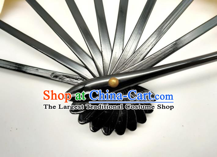 Japanese Traditional Geisha Dance Folding Fan Stage Performance Accordion Handmade Printing Silk Fan