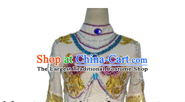 Chinese Classical Dance Garment Costumes Stage Performance Dress Outfits Woman Lotus Dance Clothing