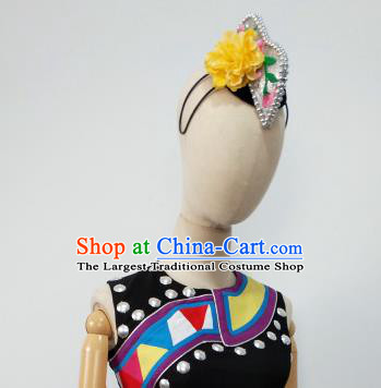 Top China Yi Minority Woman Headdress Guangxi Nationality Performance Hair Crown Ethnic Folk Dance Hair Accessories