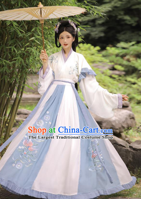 China Jin Dynasty Princess Dress Garments Ancient Court Lady Historical Costumes Traditional Drama Hanfu Clothing for Women