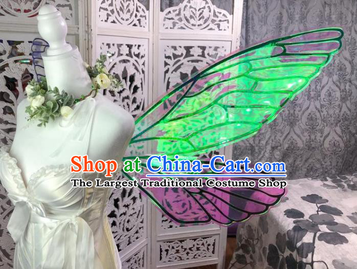 Custom Brazil Catwalks Props Cosplay Fairy Dragonfly Wings Halloween Stage Show Decorations Carnival Parade Back Accessories