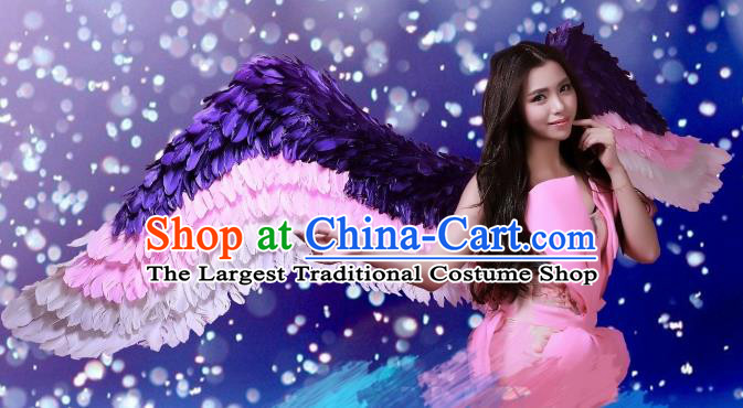 Custom Opening Dance Deluxe Wear Miami Show Accessories Christmas Feathers Wings Halloween Cosplay Angel Decorations Stage Show Props