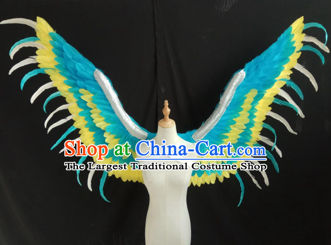 Custom Stage Show Props Opening Dance Wear Miami Catwalks Feather Accessories Christmas Angel Wings Halloween Cosplay Back Decorations