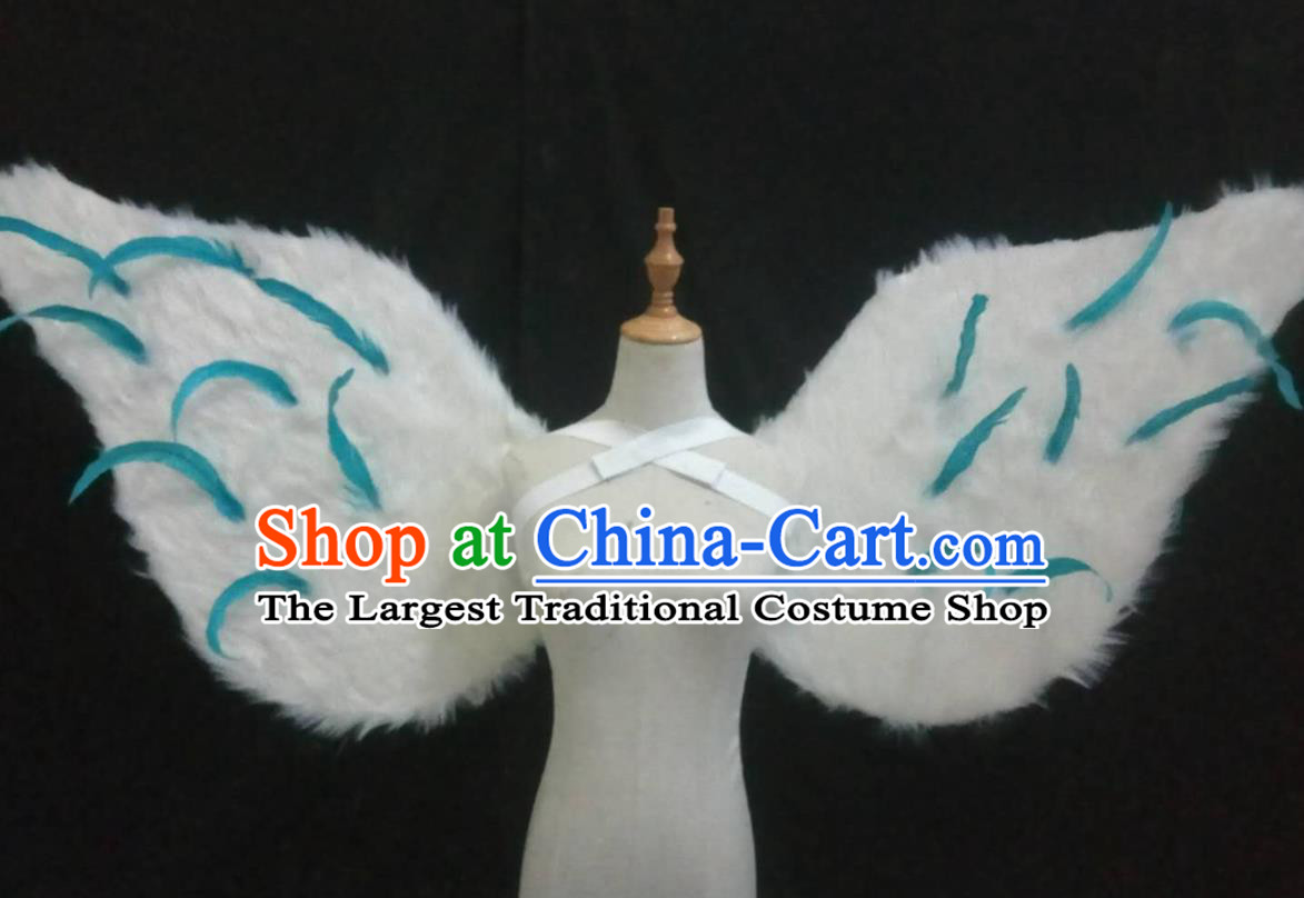 Custom Halloween Cosplay Performance Decorations Stage Show Props Opening Dance Wear Miami Catwalks Accessories Christmas Feather Angel Wings