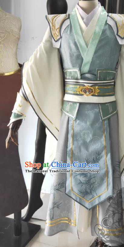 China Traditional Chivalrous Hero Garment Costumes Cosplay Swordsman Apparels Ancient Young General Clothing