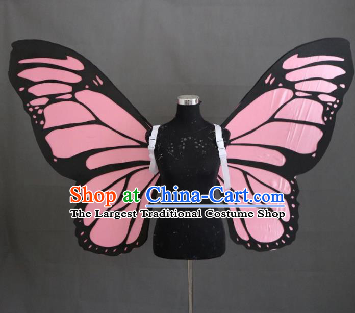 Top Brazil Parade Back Decorations Catwalks Angel Props Stage Show Pink Butterfly Wings Cosplay Fairy Accessories