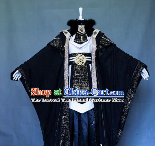 Chinese Traditional Puppet Show Swordsman Garment Costumes Cosplay Noble Prince Clothing Ancient Chivalrous Childe Uniforms