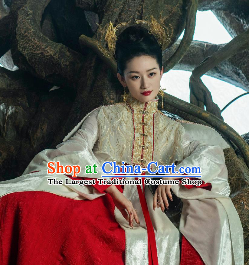 TV Series The Blue Whisper Cruel Princess Shunde Garment Costumes Chinese Xian Xia Ancient Goddess Dress Clothing