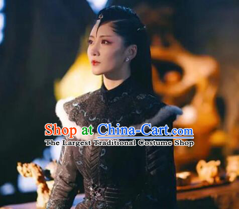 Chinese Ancient Swordswoman Dress Clothing Xian Xia Fox Fairy Apparel TV Series The Blue Whisper Qing Shu Garment Costumes