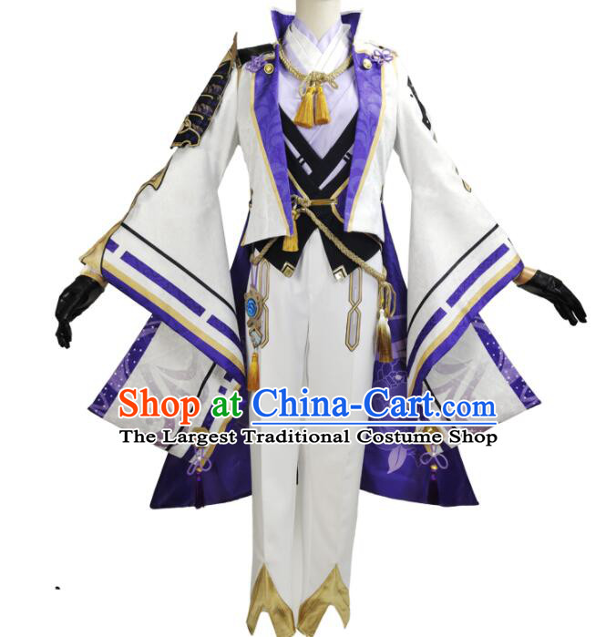 Top Cosplay Costumes Kamisato Ayato Garments Cos Genshin Impact Shogunate Young Lord Outfits