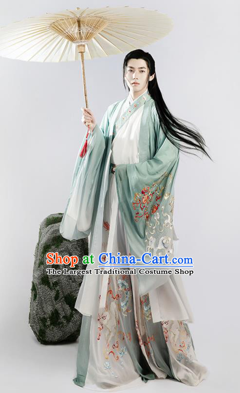 Chinese Jin Dynasty Historical Costumes Ancient Noble Childe Hanfu Clothing