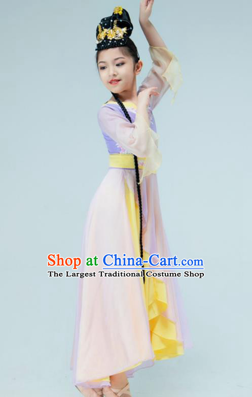 Chinese Fan Dance Garment Han Tang Dance Clothing Stage Performance Costume Classical Dance Dress