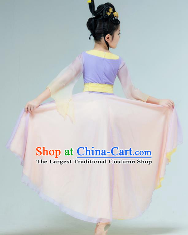 Chinese Fan Dance Garment Han Tang Dance Clothing Stage Performance Costume Classical Dance Dress