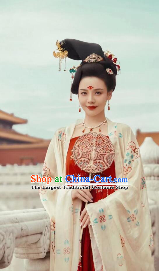 Chinese Tang Dynasty Royal Princess Garment Costumes Ancient Imperial Concubine Dress Clothing