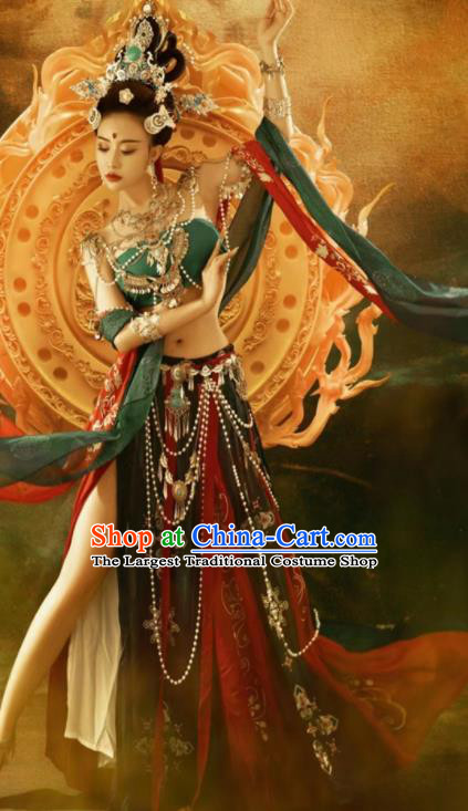 Chinese Dunhuang Flying Apsaras Dress Classical Dance Garment Costumes Ancient Fairy Clothing