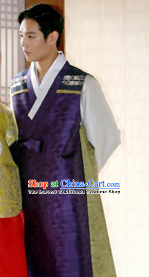 Top Wedding Clothing Traditional Court King Hanbok Korean Groom Garment Costumes