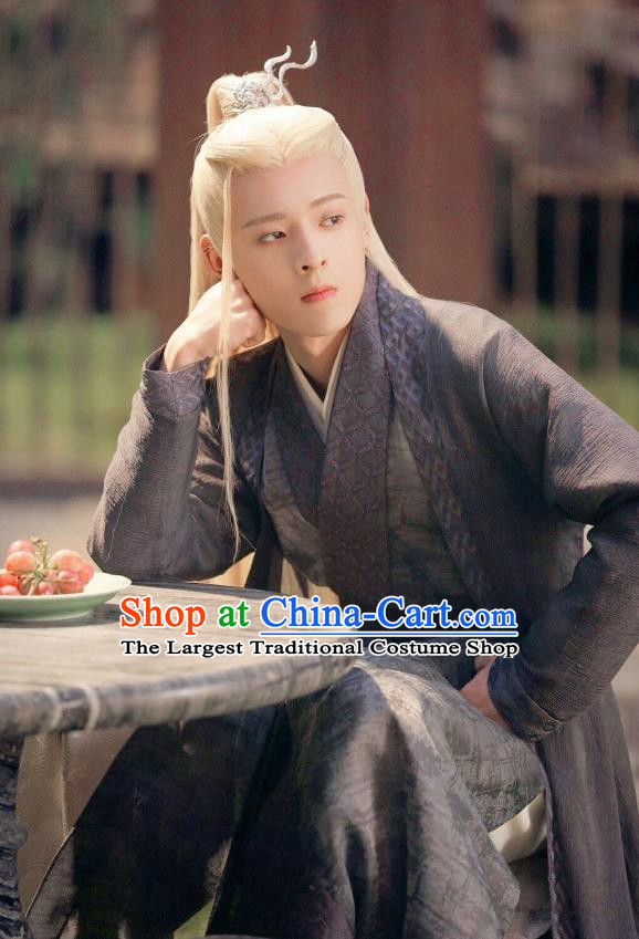 Chinese Ancient Young Warrior Clothing Wuxia Swordsman Garment TV Series Love and Redemption Teng She Replica Costumes