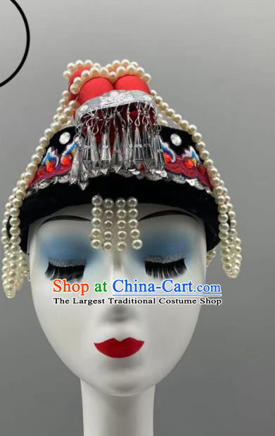 Chinese Ethnic Festival Hair Jewelry Ethnic Women Headwear She Nationality Dance Hat