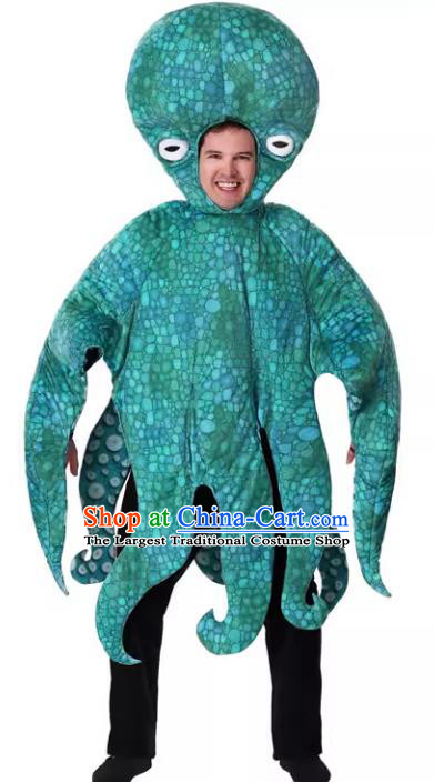 Top Halloween Fancy Party Costume Stage Performance Octopus Bugbear Clothing Cosplay Monster Outfit