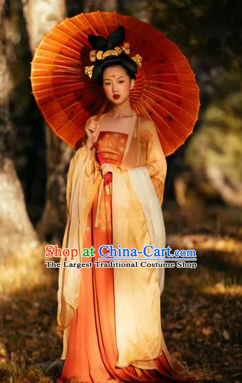 China Plus Size Hanfu Hezi Qun Tang Dynasty Princess Clothing Ancient Court Woman Costumes