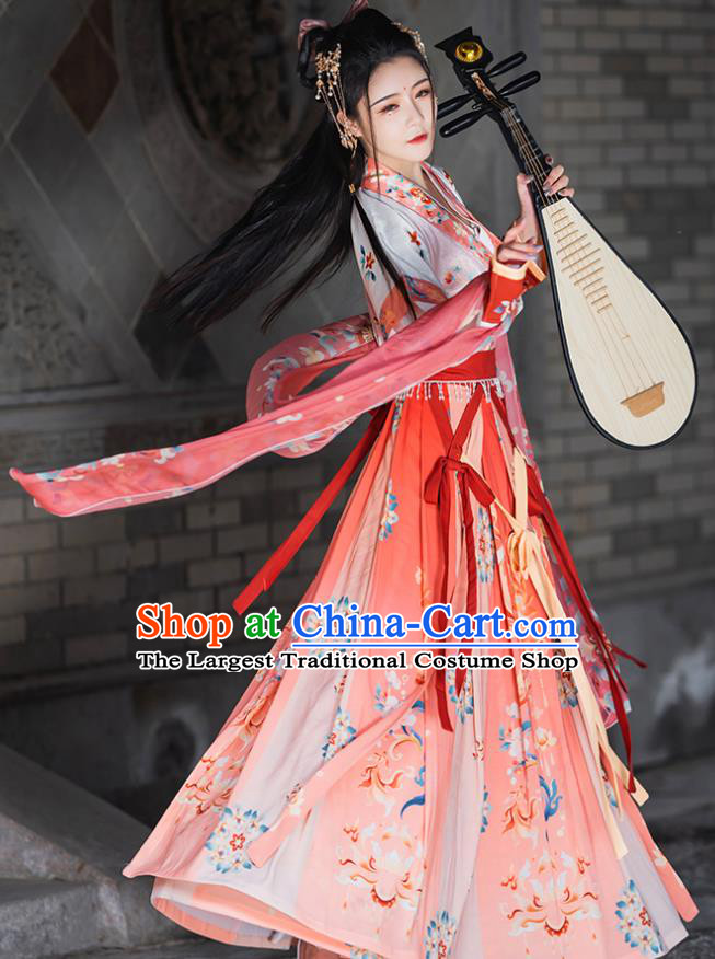 Tang Dynasty Women's Clothing Hanfu Qixiong Ruqun Dress - Fashion