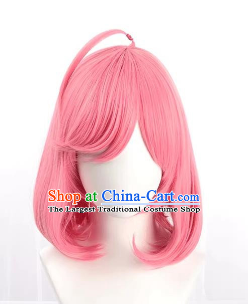 King Maid Coffee Daji Cos Wig Aniya Pear Head Peach Pink Girl Fake Hair