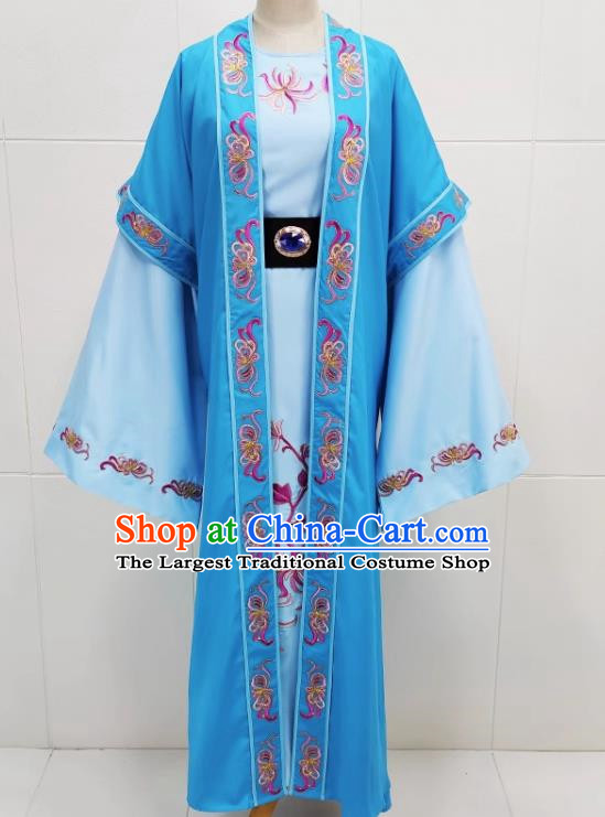 Blue Drama Costumes Ancient Costumes Local Ethnic Operas Yue Opera Huangmei Opera Costumes Desert Prince Pair Wearing Niche Vests