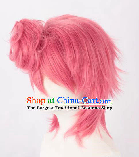 JOJO Bizarre Adventure Golden Wind Rose Pink Trish Una Cosplay Wig