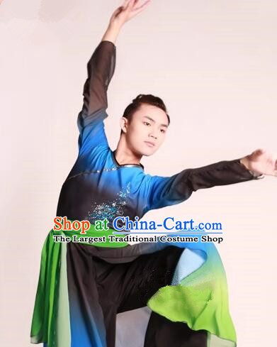 China Classical Dance Ink Painting Costume Stage Performance Clothing Han Tang Dance Outfit