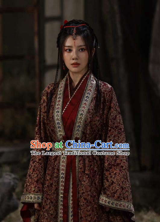 Mysterious Lotus Casebook China TV Series Swordswoman Jiao Liqiao Replica Clothing Ancient Saintess Costumes