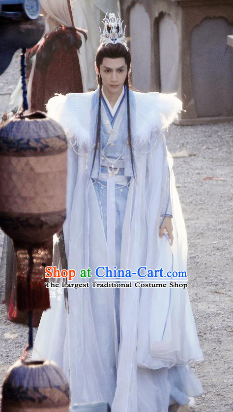 China TV Series Till The End of The Moon Tan Taijin Clothing Ancient Demon King Costumes