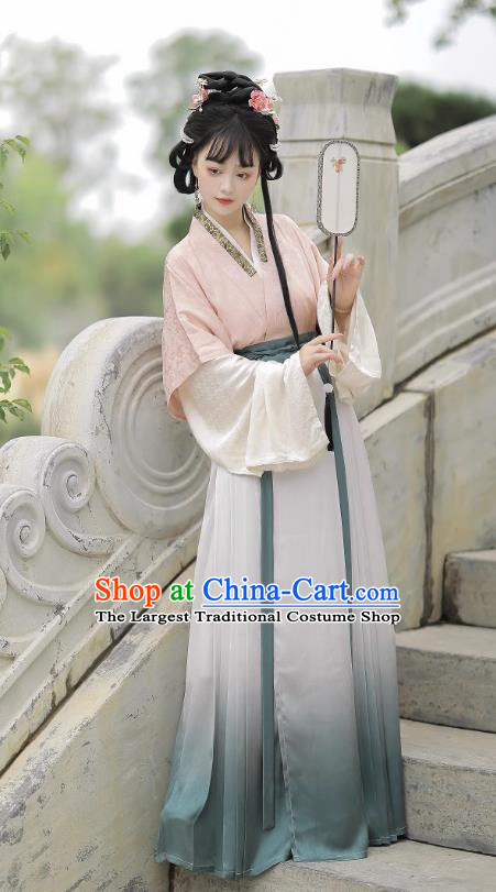 Traditional Female Hanfu Ancient China Princess Clothing Ming Dynasty Noble Lady Xue Baochai Dresses