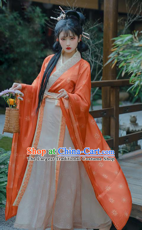 China Traditional Hanfu Ruqun Ancient Royal Princess Clothing Southern and Northern Dynasties Young Lady Costumes