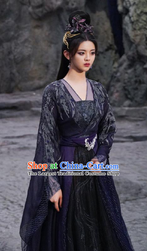 Romance Drama The Journey of Chong Zi China Ancient Fairy Costumes Traditional Demon Queen Hanfu