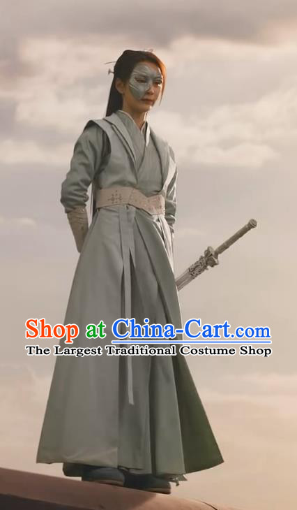 Chinese Ancient Female Assassin Garment Costumes TV Series Swordswoman Clothing The Blood of Youth Li Hanyi Dress