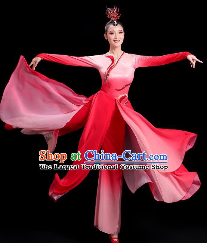 China Waist Drum Dance Fashion Folk Dance Clothing Women Group Stage Show Uniform Yangko Dance Costume