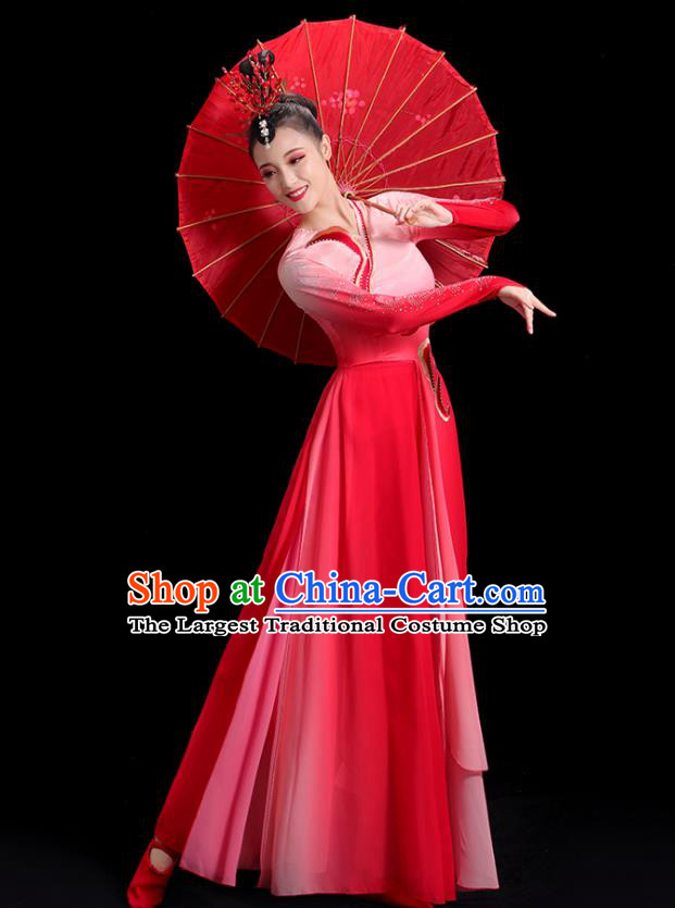 China Waist Drum Dance Fashion Folk Dance Clothing Women Group Stage Show Uniform Yangko Dance Costume