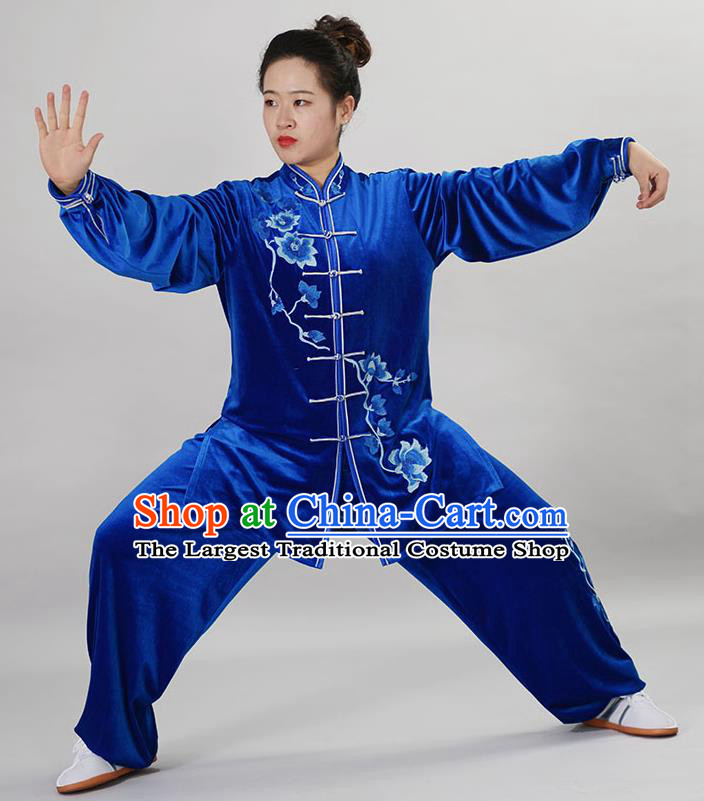 Chinese Martial Arts Clothing Winter Tai Chi Training Uniform Taiji Chuan Clothes Female Kung Fu Suit