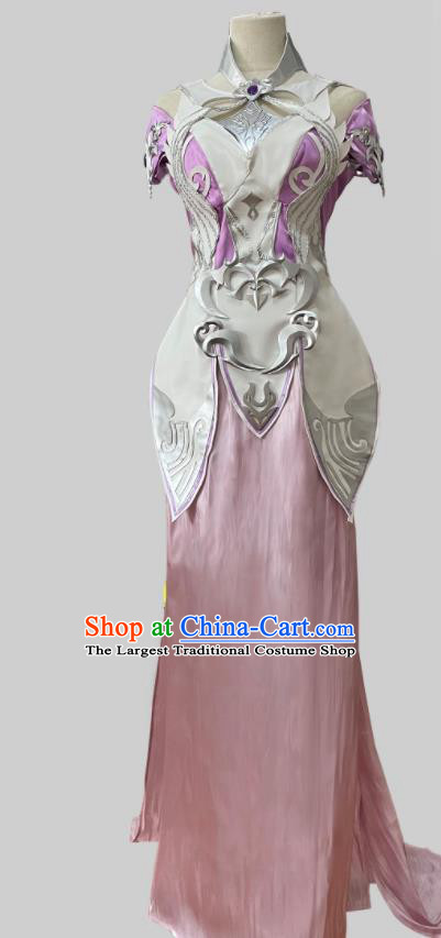 Top Ancient Young Woman Costume Cosplay Female Swordsman Dress Dou Luo Da Lu Soul Land Xiao Wu Clothing