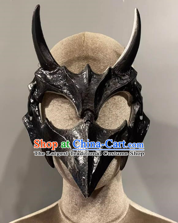 Horn Cosplay Headgear Show Halloween Carnival Dark Demon Horn Mask Party