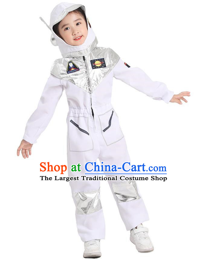 Primary School Students Play Astronaut Costumes Space Science And Technology Program White Alien Props Costumes