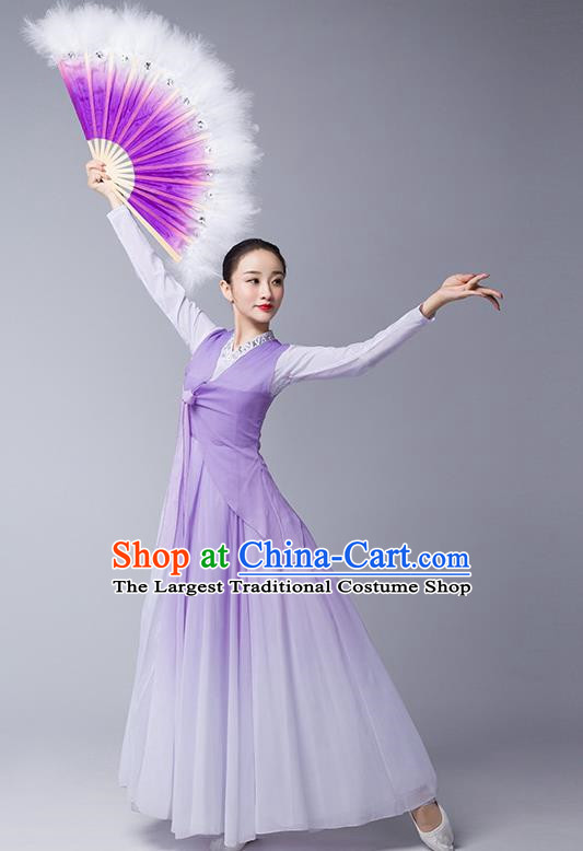 Classical CCTV Korean Dance With The Same Style Of Soul Wings Dance Costume Art Test Fan Elegant Big Swing Performance Costume Da Jang Jin
