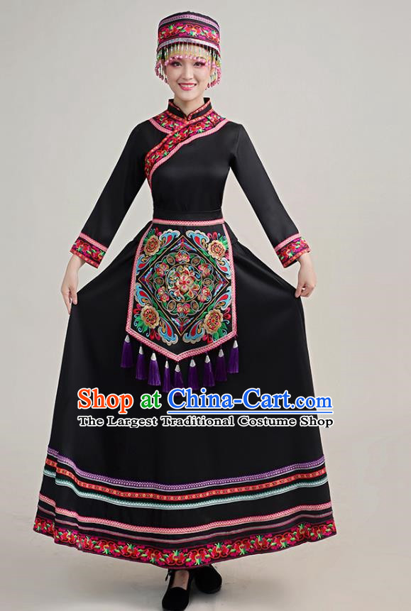 Dong Costume Female Minority Costume Adult Autumn And Winter Long Embroidery Stage Performance Costume Show